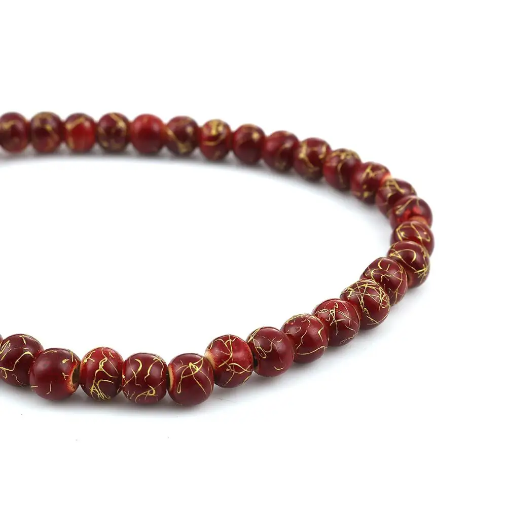 DoreenBeads модные деревянные бусины-разделители круглые зеленые подвески для