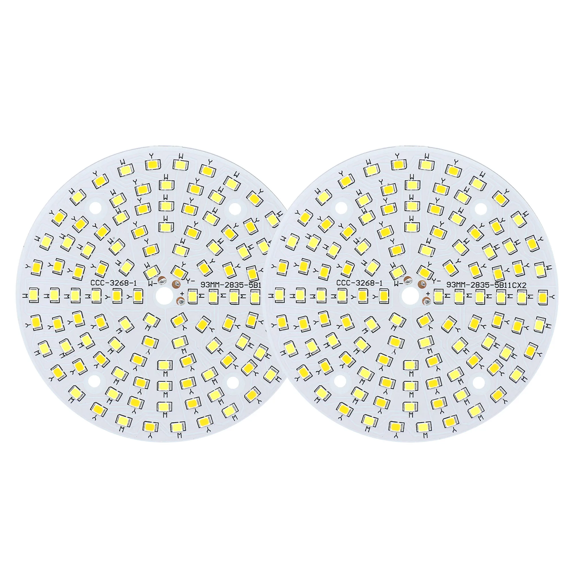 

5Pcs SMD2835 Two-color chip 10W 18W 24W 36W LED COB Lamp Beads 250mA Floodlight For Spotlight Panel light Convert color Round