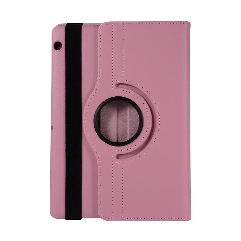 pink 360 Вращающийся чехол для huawei MediaPad T3 10 9,6 ''AGS-L09-L03 W09 жесткий ударопрочный PU кожаный чехол для Honor игровой коврик 2 9,6 чехол - Цвет: pink