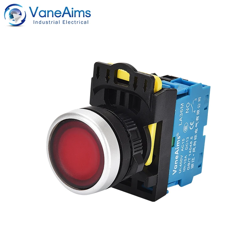 Быстродействующий кнопочный переключатель 22 мм простая установка с фиксацией