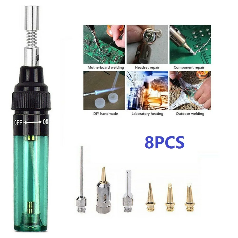 Бутан газовый паяльник беспроводной Сварочные горелки Фонарь ручка Набор