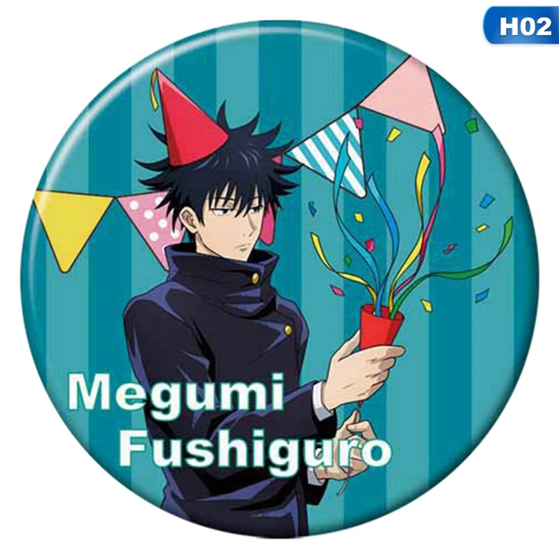 

Anime spells return to battle badge brooch For Women/Men Metal Clothing Enamel Pins Cute Jewelry Accessories Gift