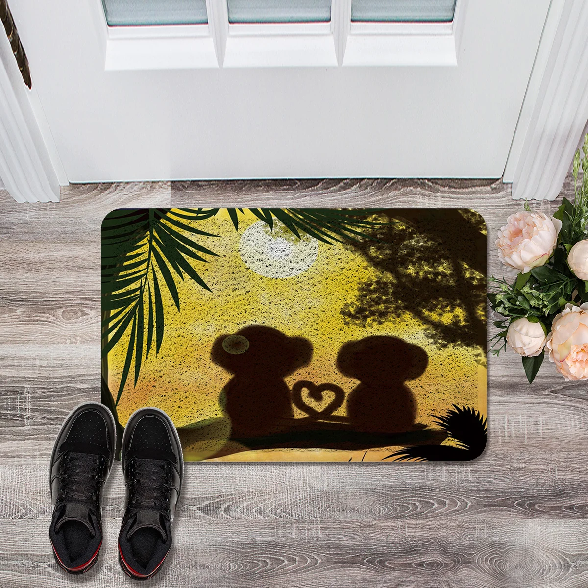 Мультяшная тропическая обезьяна джунглей под домашним животным миска для воды