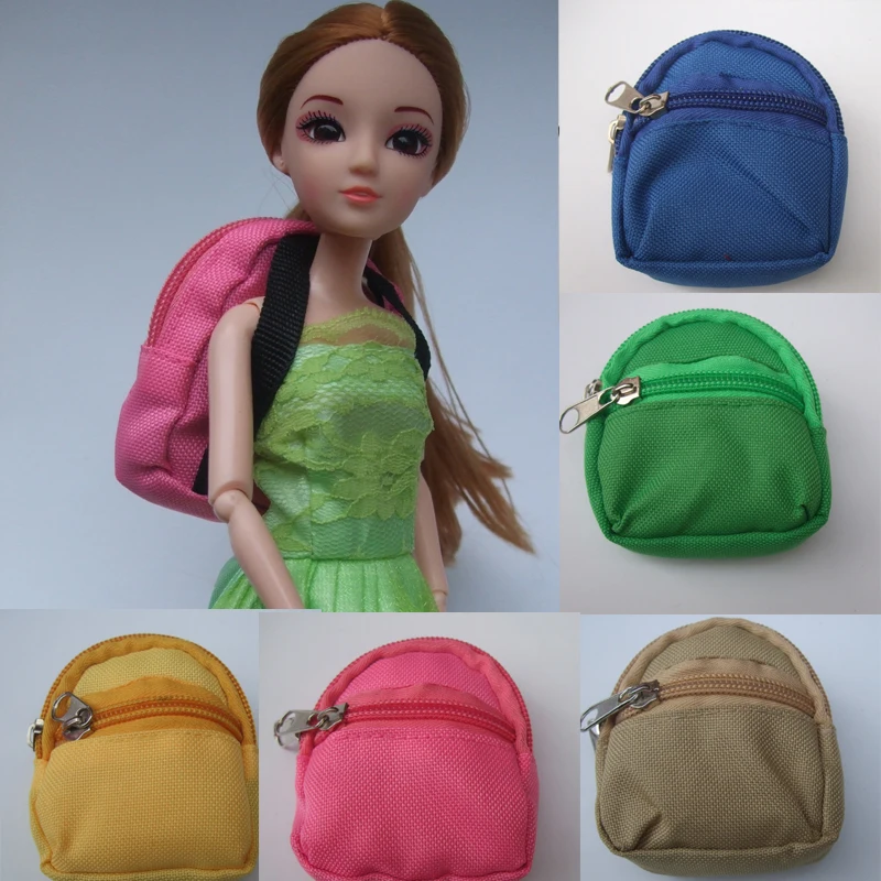 Dolls Bag backpack For Barbie Doll For BJD 1/6 blyth doll mini coin bag doll accessory