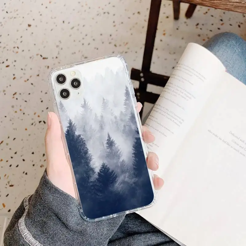 

Retro Leaves Green leaf Phone Case Transparent soft For iphone 5 5s 5c se 6 6s 7 8 11 12 plus mini x xs xr pro max