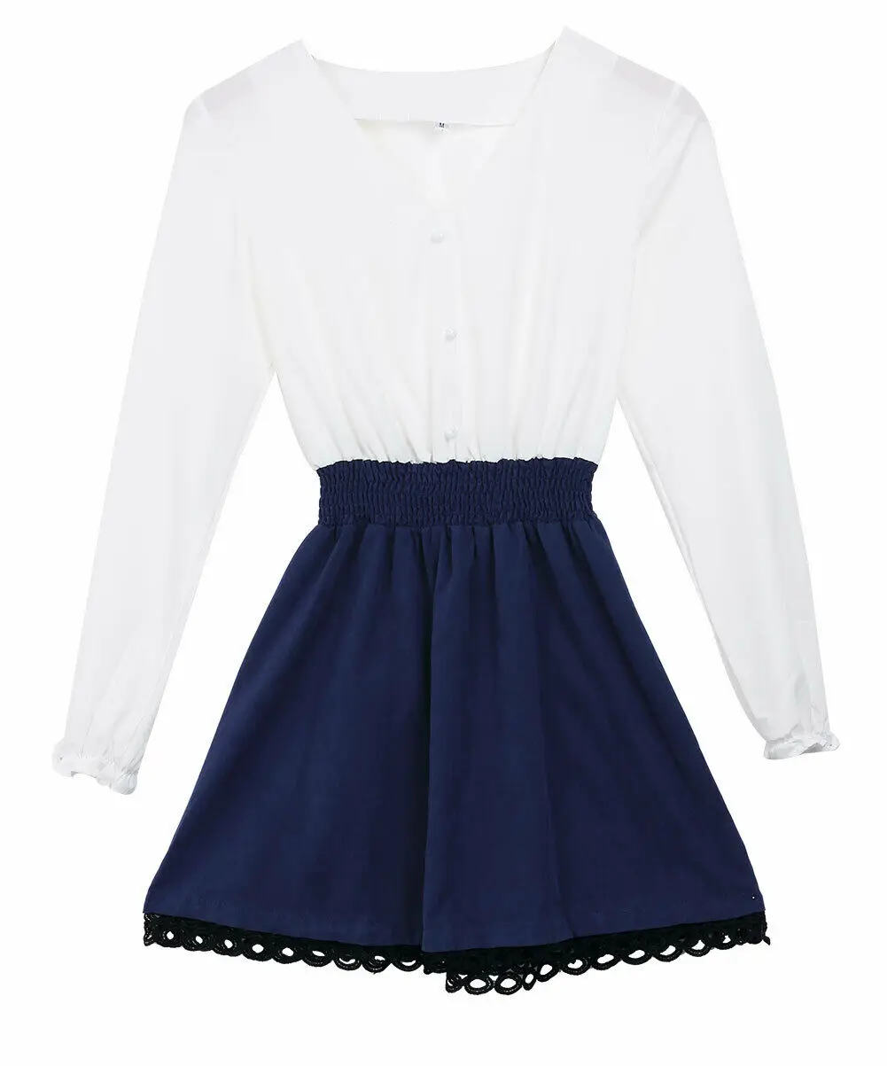 Новинка летнее пикантное женское свободное белое короткое платье мини с длинным