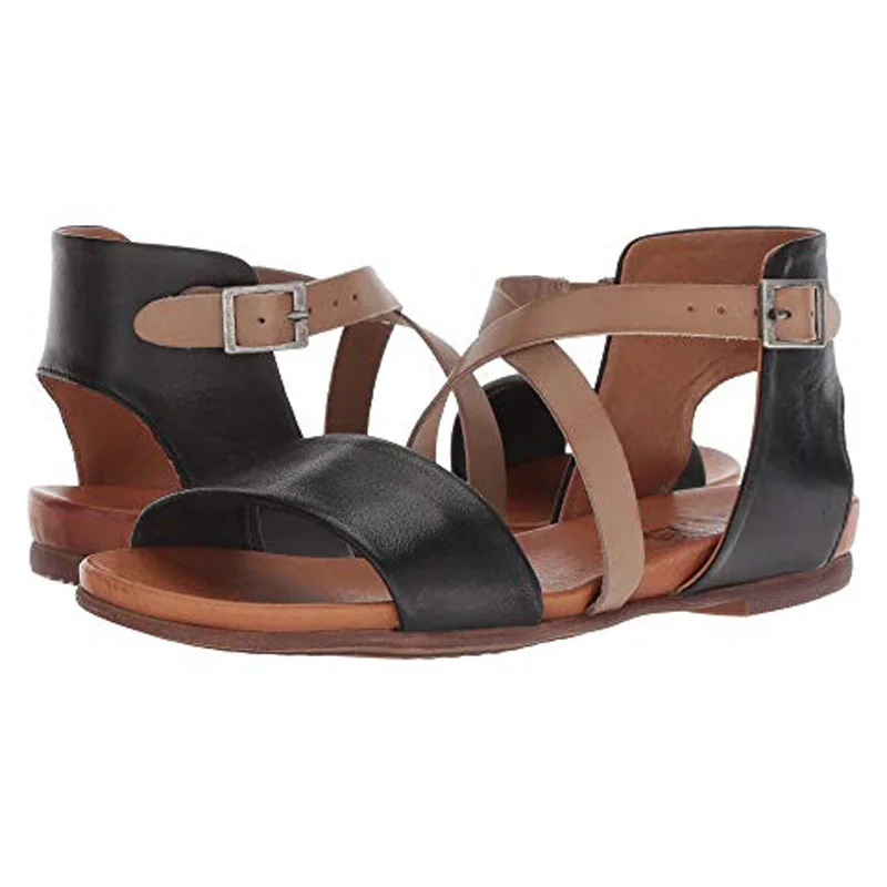 Женские шлепанцы женские тапочки ретро пляжная обувь кожаные сандалии на