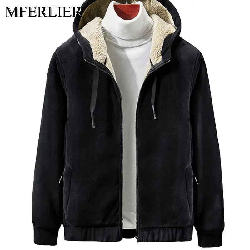 Осенне-зимние куртки мужские 5XL 6XL 7XL 8XL бюст 140 см флис плюс размер мужские куртки 2 цвета