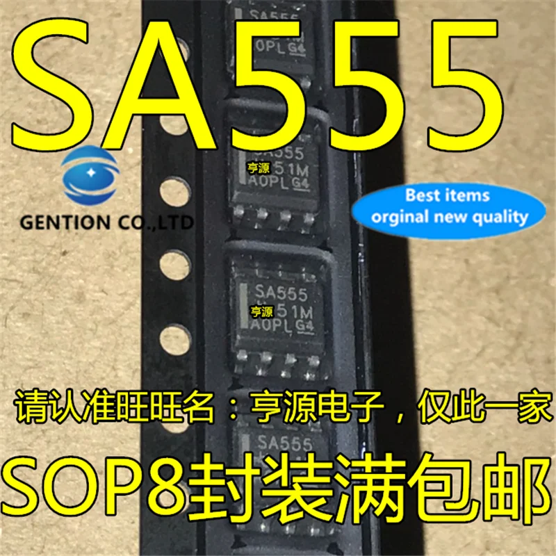 20Pcs SA555 SA555D SA555DR Precision timer SOP-8 in stock 100% new and original
