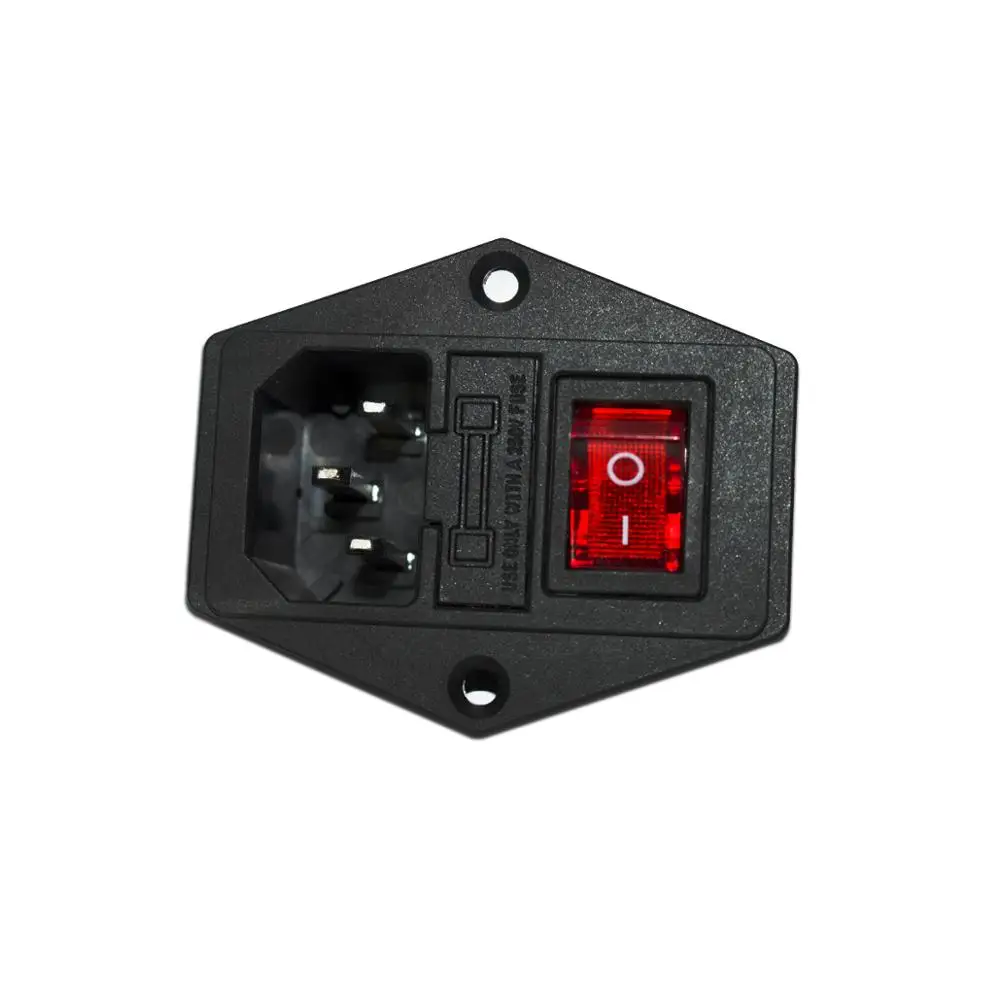 SIMAX3D 15 A 250 V переключатель питания AC 3pin розетка переменного тока с красным тройным