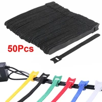50 pcs multicolor length 15cm width 1 2cm self locking nylon wire cable zip ties cable ties white black organiser fasten cable