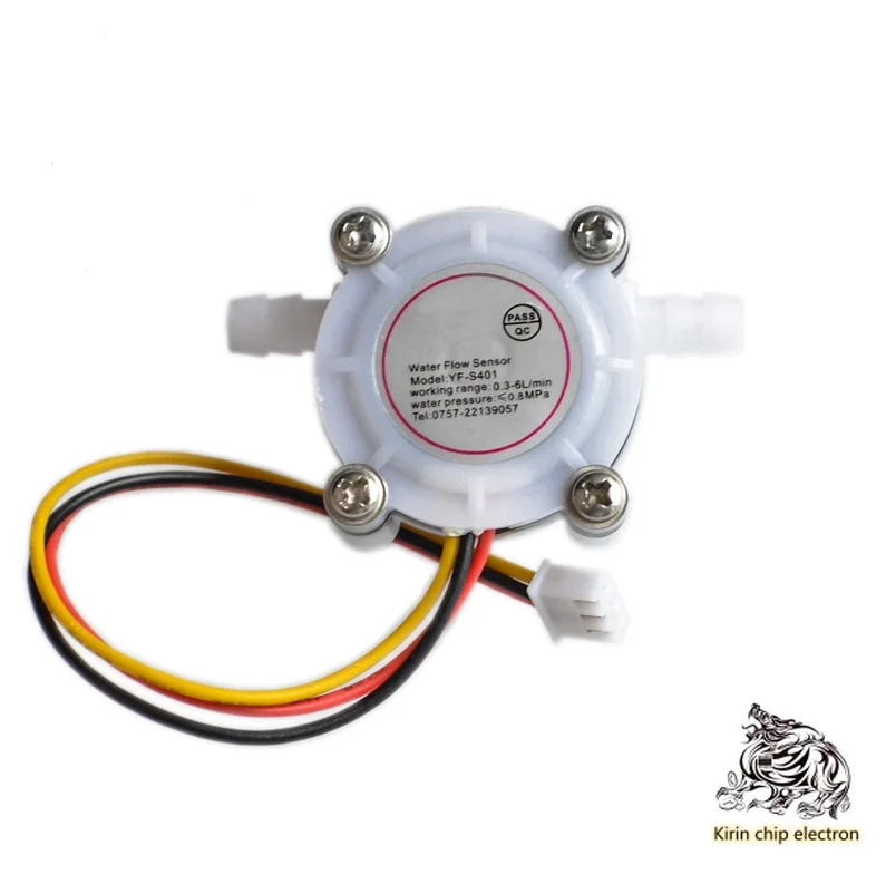 

5PCS/LOT coffee machine flowmeter water flow sensor is connected to 6mm hose water purifier Hall sensor YF-S401