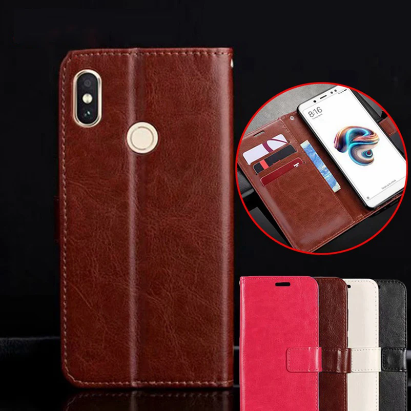 Xiaomi F1 Pocophone Redmi 7a 7 Note 5 6 k20 Pro Case Wallet Flip Silicone on Mi Leather PU Stand Cover | Мобильные телефоны и