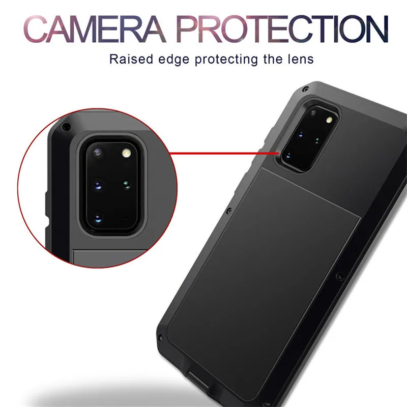 Heavy Duty Protection Armor Metal Aluminum phone Case for Samsung S21 S20 Ultra S10 Plus Note 10 20 Plus Ultra Shockproof Cover images - 6