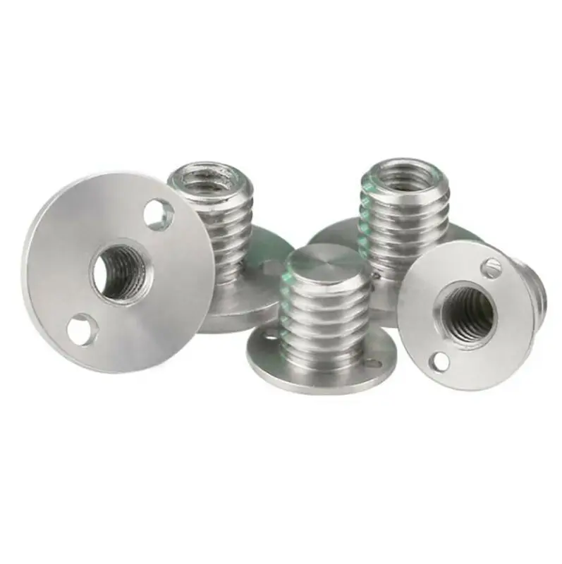 

1 шт. 1/4 "Женский до 3/8" с наружной резьбой переходник гайки с отверстием Нержавеющая сталь штатив-Трипод винт преобразования со сквозным отверстием/глухим отверстием