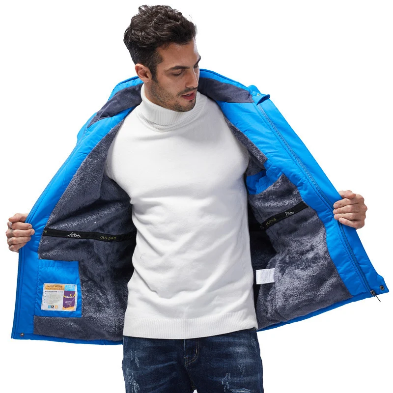 Зимняя парка для мужчин размеры раньше 8XL 9XL мужская куртка бархатная утепленная