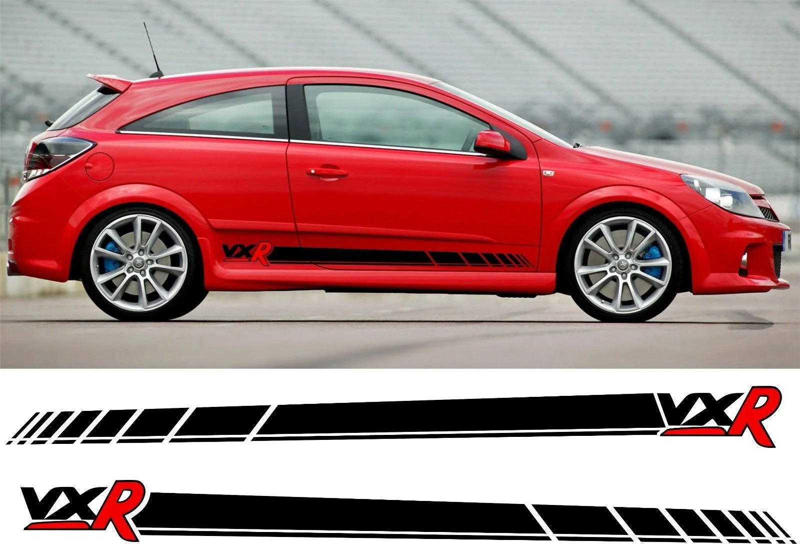 Для 1 комплекта/2 шт Vauxhall Astra H MK5 VXR 2 литра турбо боковые полосы графика наклейки автомобиль Стайлинг