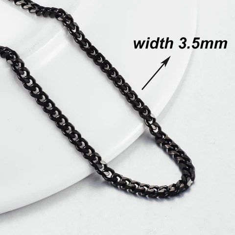 Neue Mode beliebte schwarze Halskette Männer und Frauen Hip-Hop Dark Style Classic Schmuck