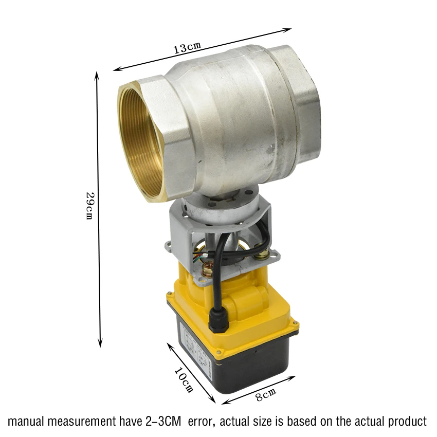 Шаровой кран DN80 из медного сплава маленький Электрический шаровой кран/привод