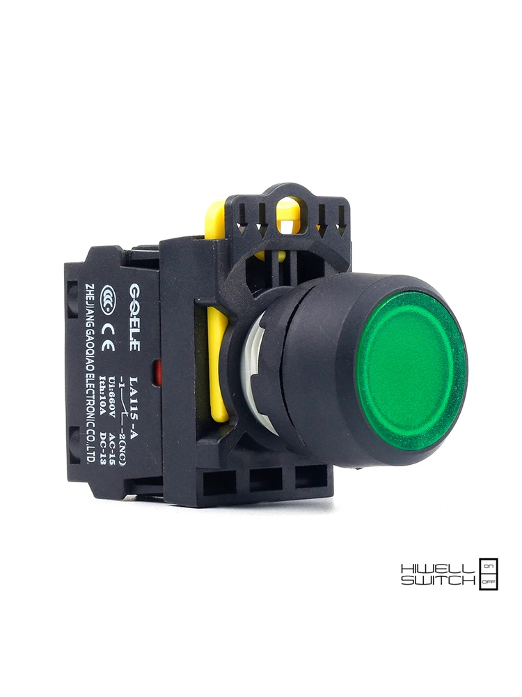 

5 шт. кнопочный переключатель, светодиодный водонепроницаемый IP65 1NO 1NC 1N0 + 1NC 2NO 2NC LA115-A1-11D-G31