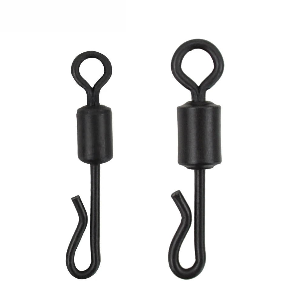 

25pcs/lot Carp Fishing Swivels Quick Change Stainless Steel For Carp Fishing Rig Fishing Accessories Terminal Tackle