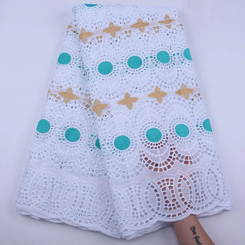 Очень красивая Высококачественная 100% хлопчатобумажная кружевная ткань 2020