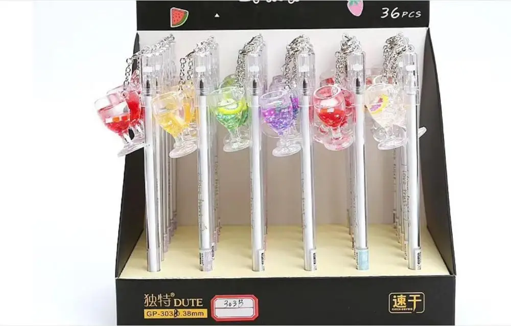 Корейская Милая подставка для сока искусственная мультяшная нейтральная ручка