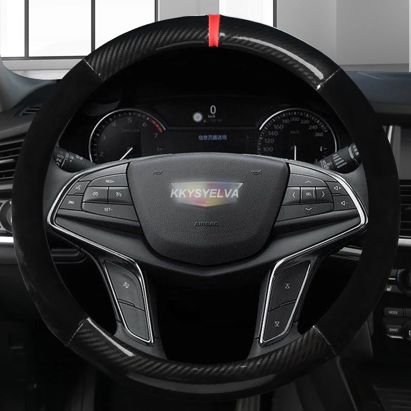 

Кожаные противоскользящие аксессуары из углеродного волокна для Cadillac CT4 CT5 XT4 CT6 XT6 ATS SRX XTS CTS EXT XT5 38 см