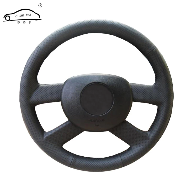 Оригинальный чехол на рулевое колесо для Volkswagen VW Polo 2003 2006/волоконная кожа