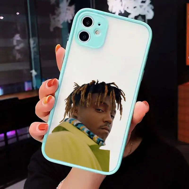 

Juice Wrld Death Race for Love Hop Phone Case Matte transparent For blue iPhone 12 Mini 11 Pro XR XS Max 7 8 Plus X Back Cover