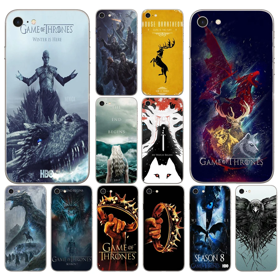 98DD Игра престолов сезон 7 Gots7 Мягкий силиконовый чехол для iPhone 5 5S SE 6 6s 8 plus 7 7 Plus X XS SR MAX чехол