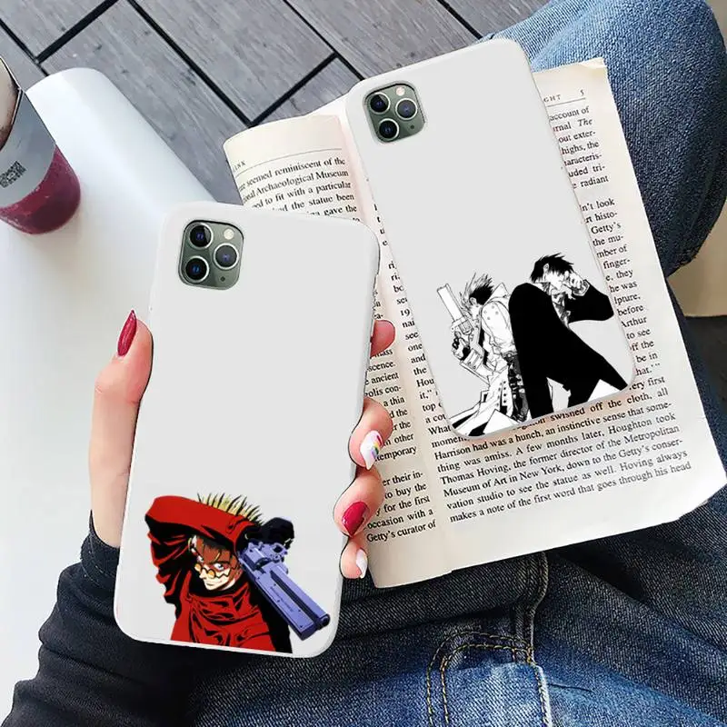 

TriGun Stampede Wolfwood Phone Case White Candy Color for iPhone 6 7 8 11 12 s mini pro X XS XR MAX Plus