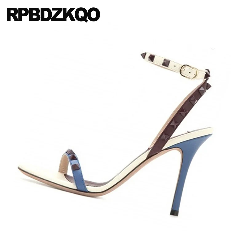 Модные туфли на шпильках Цвета Дизайнерские босоножки Роскошная женская 2021