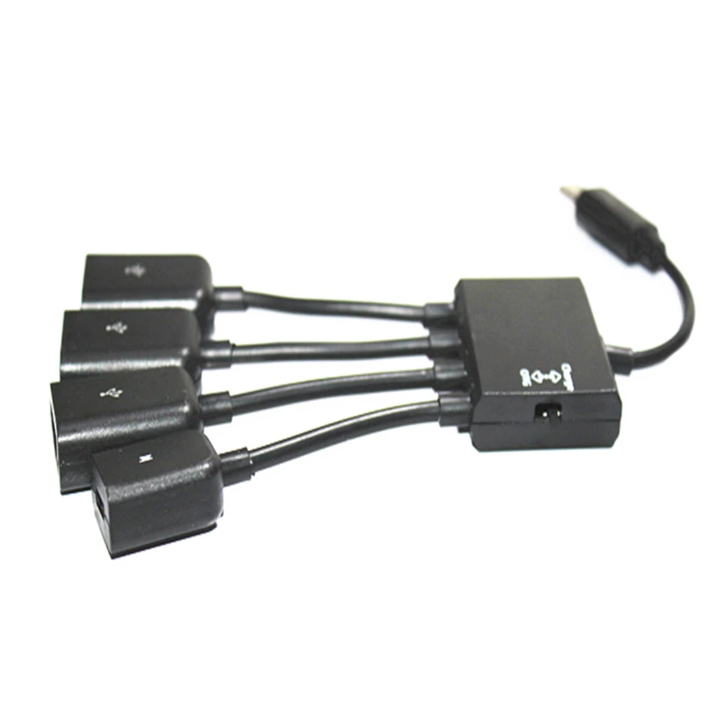 

Type-C Male To 3 USB Femal 1 Micro USB Splitter High Speed Data Sync Cable Adaptor OTG Hub
