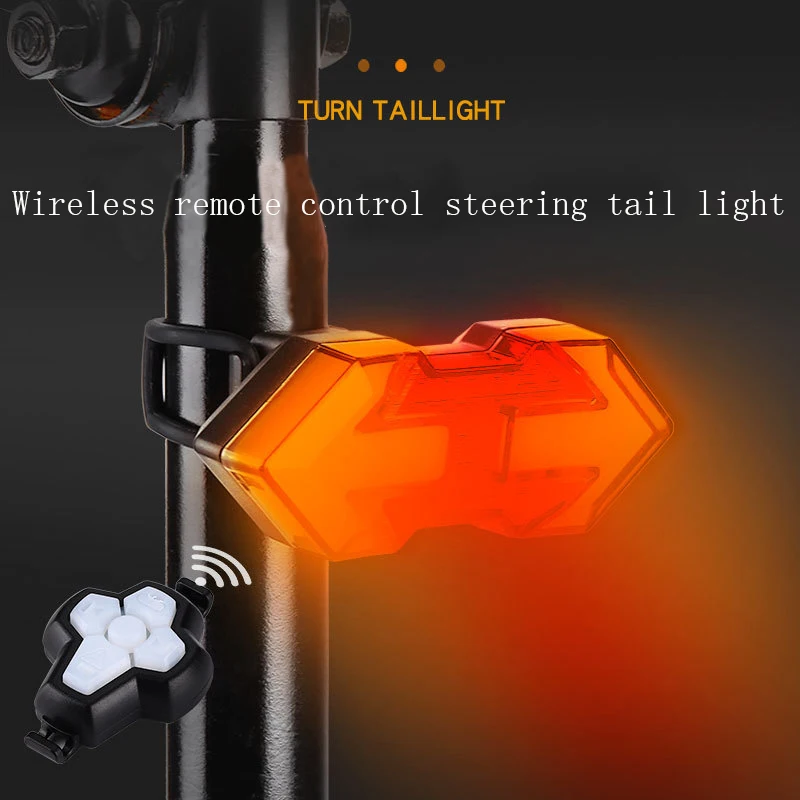 

Поворотный сигнал, перезаряжаемый через USB, задний фонарь для велосипеда, дистанционное управление, велосипедные аксессуары, запасные част...