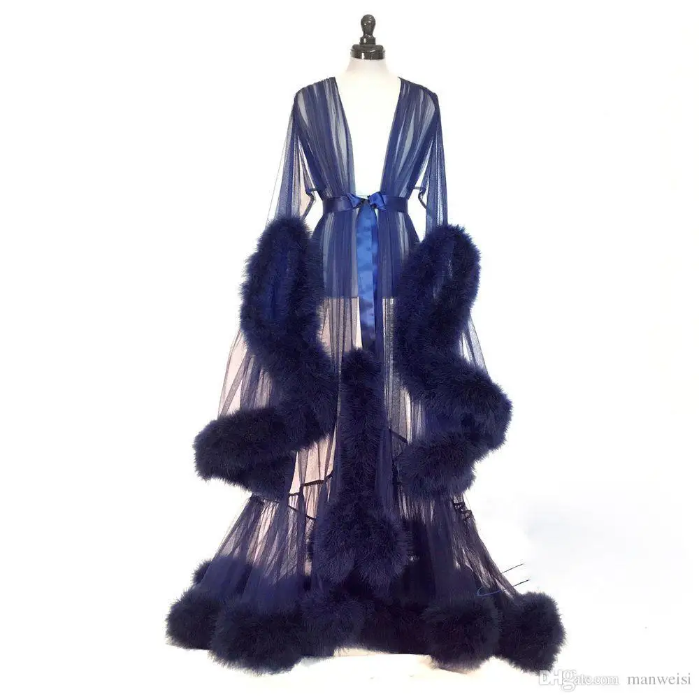 Женская ночная рубашка из искусственного меха зимняя красного белого серого