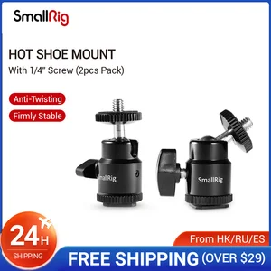 SmallRig крепление Горячий башмак для камеры 14 дюйма с дополнительным винтовым кронштейном 14 дюйма крепление холодного башмака для Dslr (2 шт. в упаковке)-2059