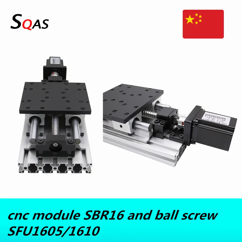 CNC модуль Z axis Slide Linear Stage SFU1605/1610 шариковый винт + SBR16 линейная направляющая