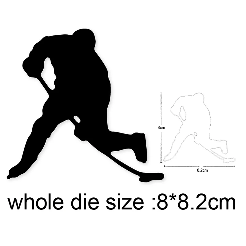 

Playing Hockey Game Metal Cutting Dies Stencils for Diy Scrapbooking dies Cards Paper Embossing Dies Cuts Craft Dies New 2020