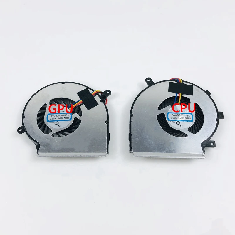 Кулер для ноутбука MSI GE62VR GP62MVR GL62M 4-контактный охлаждающий вентилятор PAAD06015SL Для