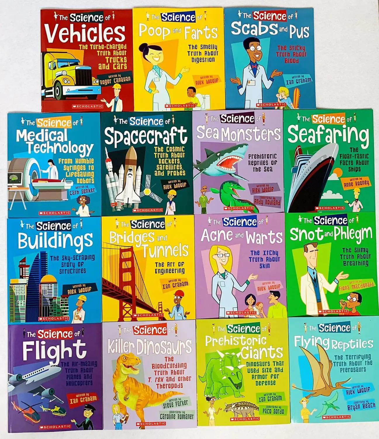 15 Books English Children's Science the science of building dinosaurs technology flight picture book kids reading | Канцтовары для