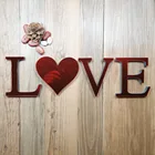 Красный светодиод с акриловыми буками 26 английские островного типа Алфавит огни Свадебная обувь Свадебная вечеринка номер украшения для дома и офиса ремесла