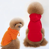 solid color dog hoodie winter pet dog clothes for dogs coat jacket cotton ropa perro french bulldog clothing for dogs pets cloth