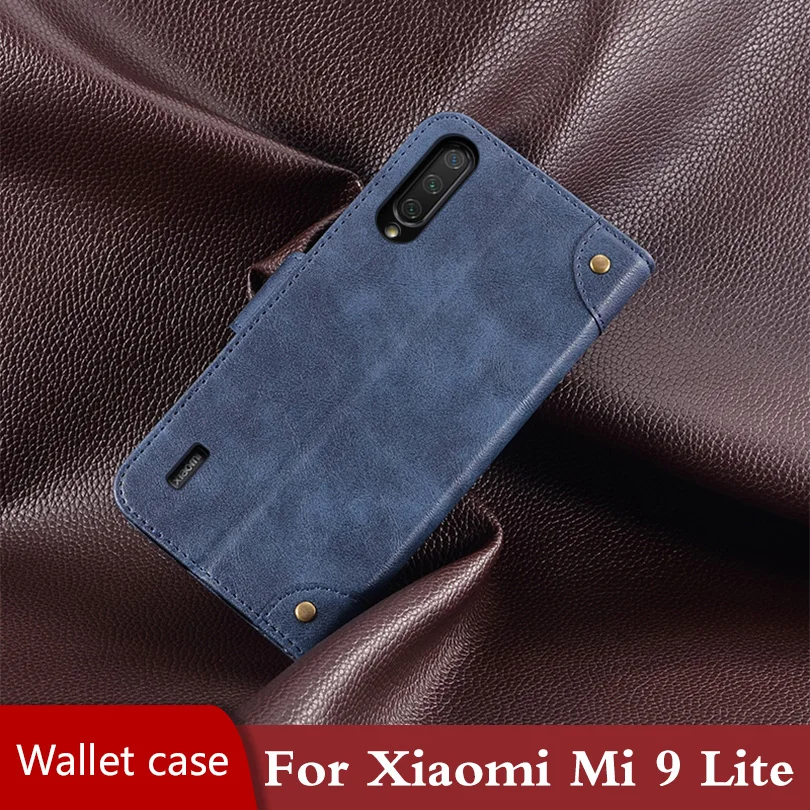 Флип чехол для xiaomi mi 10 9lite кожаный книги ударопрочный Магнитный телефона Xiaomi Mi 9 Lite