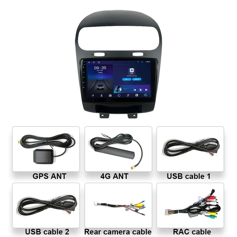 

Smart Car Radios with Navigation GPS Navigator Multimedia Player Android 10 for Dodge Journey Fiat Leap 2012-2020