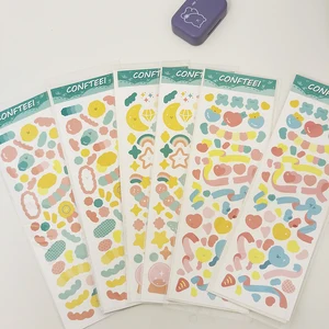 1 шт. Kawaii звезды наклейки с Луной украшения бумажные поделки для скрапбукинга в альбом уплотнения наклейки Творческий Канцелярские Товары для школы поставки