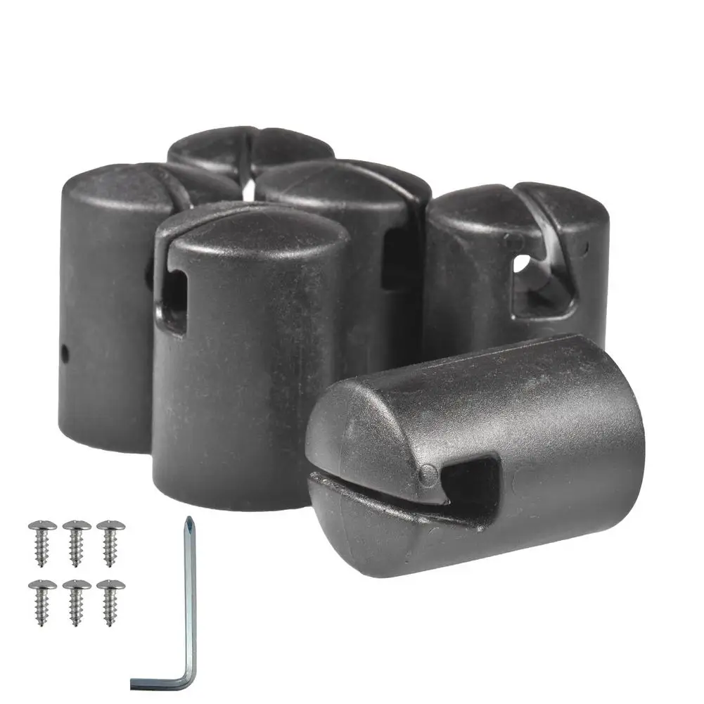

Trampoline Enclosure Pole Cap 6PCS for Flat Steel Sheet Top Ring System Trampoline Supply Heavy-duty and Thickend