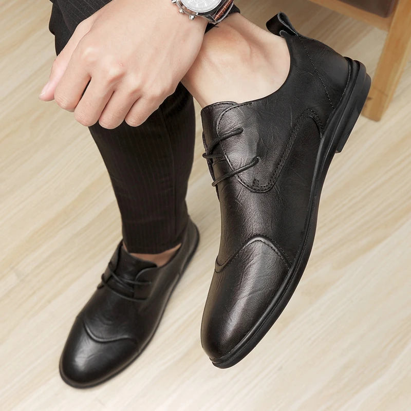 

Sneaker Casual Shoes Black Casual Shoes Mens Leather Men's Sneakers Spring Zapatos Informales De Hombre Hot Sale Breathable