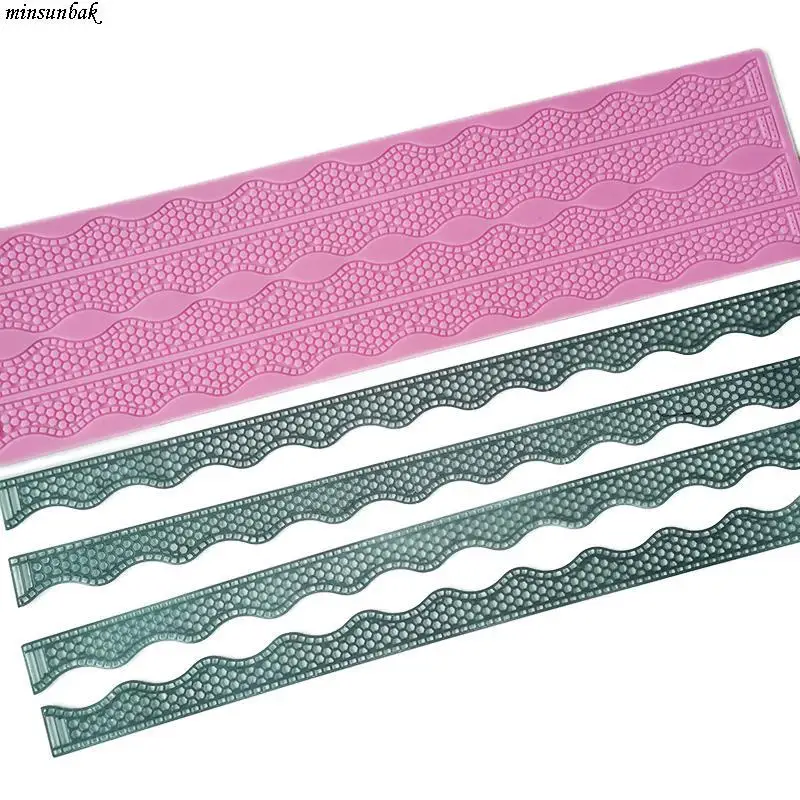 

Minsunbak Новый Изысканный Силиконовый кружевной коврик «сделай сам» инструмент для украшения свадебного торта Высококачественная силиконова...