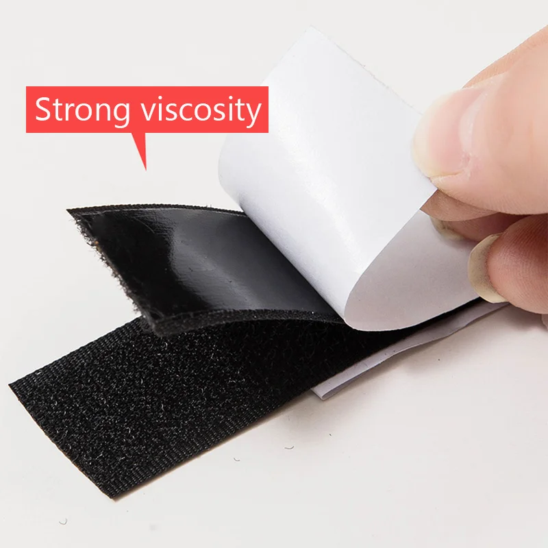 Самоклеящаяся нейлоновая клейкая лента Velcros крючок петля крепление 1 метр 20/25/30 м